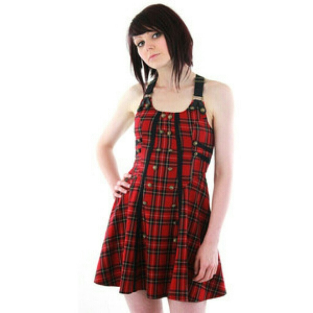 Hell bunny plaid dress size small